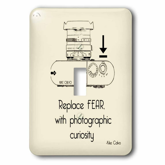 3dRose, Replace fear with photographic curiosity. Kike Calvo., single toggle switch