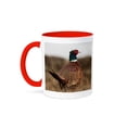 thumbnail image 1 of 3dRose, Ring Neck Pheasant, 15oz Two-Tone Red Mug, 1 of 7