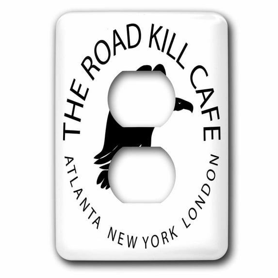 3dRose, Road Kill Cafe, 2 plug outlet cover