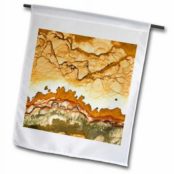 3dRose, USA, Oregon, Rocky Butte. Picture jasper stone - US38 BJA0742 - Jaynes Gallery, 18 x 27 inch Garden Flag