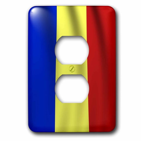 3dRose, Romania Flag, 2 plug outlet cover
