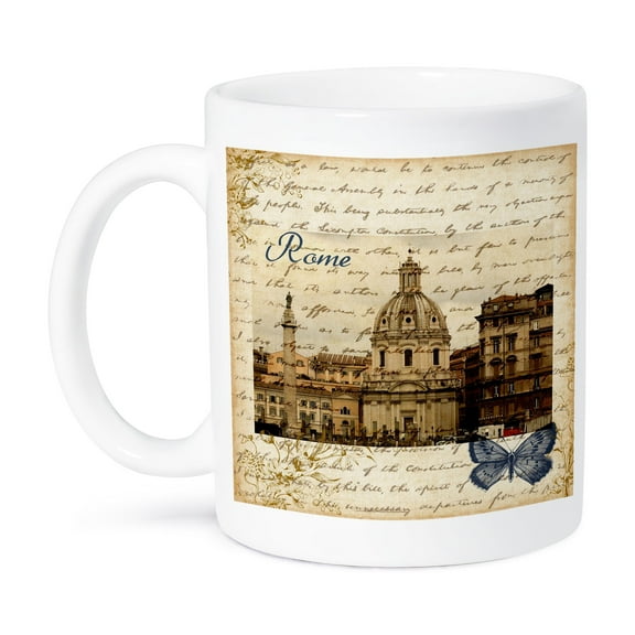 3dRose, Rome, Italy vintage , 15oz Mug
