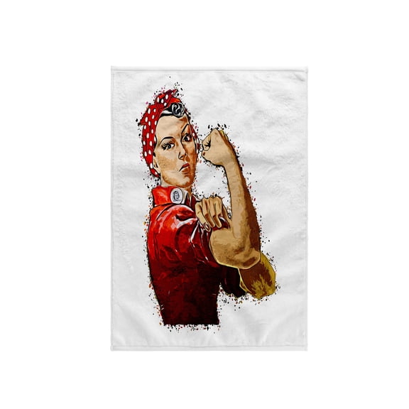 3dRose, Rosie the Riveter in Red Support Women and Promote Equality, 15x22 Hand Towel