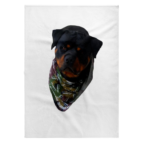 3dRose, Rottweiler Wearing A Turkiye Dog Bandana, 22x30 Bath Hand Pool Towel