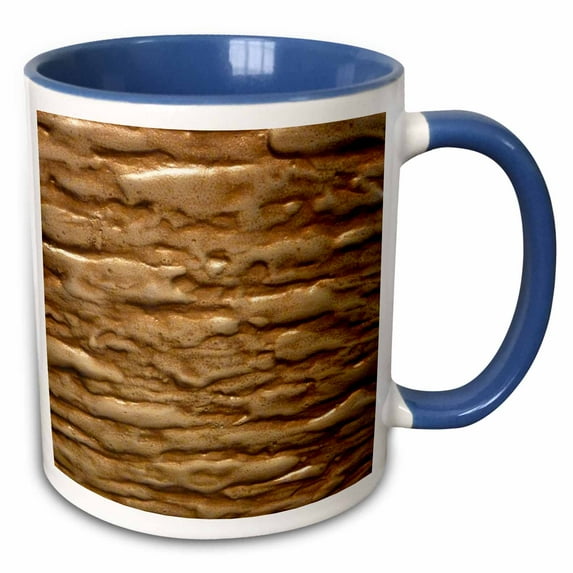 3drose, Rough Gold, 15oz Two-tone Blue Mug