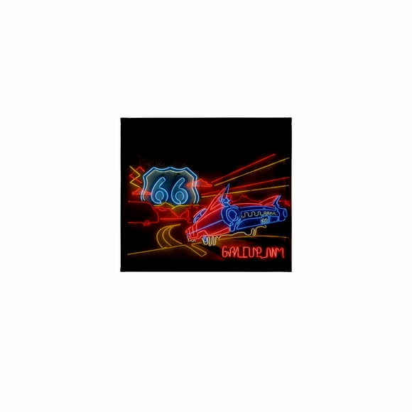 3dRose, Route 66 Neon sign - Gallup Chamber of Commerce - US32 TDR0060 - Trish Drury, 11x12 Wash Cloth for Face and Body