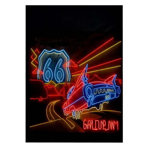 3dRose, Route 66 Neon sign - Gallup Chamber of Commerce - US32 TDR0060 - Trish Drury, 22x30 Bath Hand Pool Towel