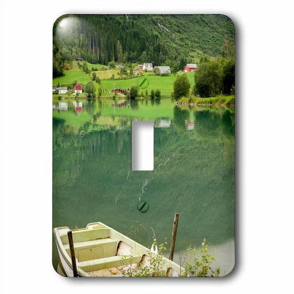 3dRose, Rowboat. Olden, Norway., single toggle switch