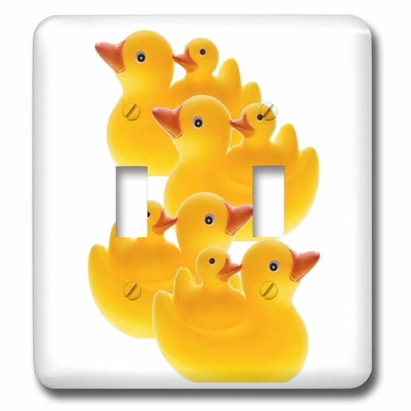 3dRose, Rubber Ducks, double toggle switch