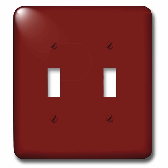 3dRose, Rust Red, double toggle switch