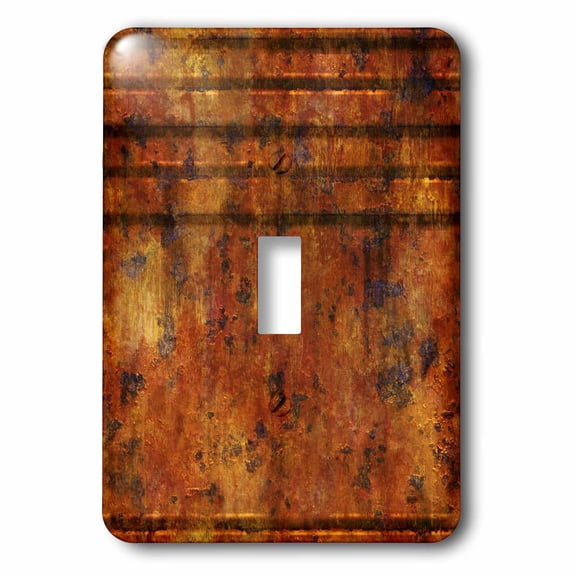 3dRose, Rusted Metal Look - One Dimensional, single toggle switch