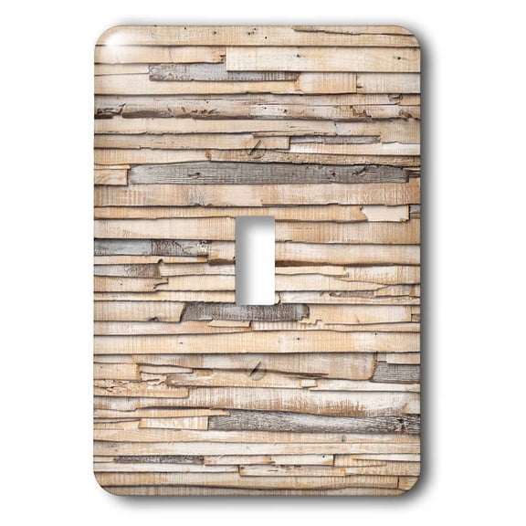 3dRose, Rustic Layered Wood Effect, single toggle switch
