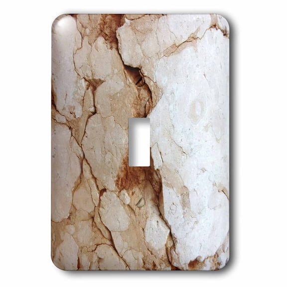 3dRose, Rusty Red and White Stone, single toggle switch