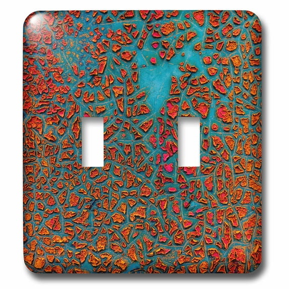 3dRose, Rusty patterns on old truck, B.C., Canada, double toggle switch