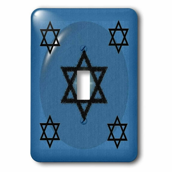 3dRose, STAR OF DAVID - BLUE, single toggle switch