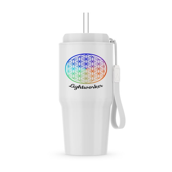 Sacred Geometry Universal Pattern Symbol Lightworker, 20oz Tumbler