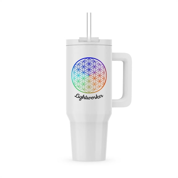 Sacred Geometry Universal Pattern Symbol Lightworker, 30oz Tumbler