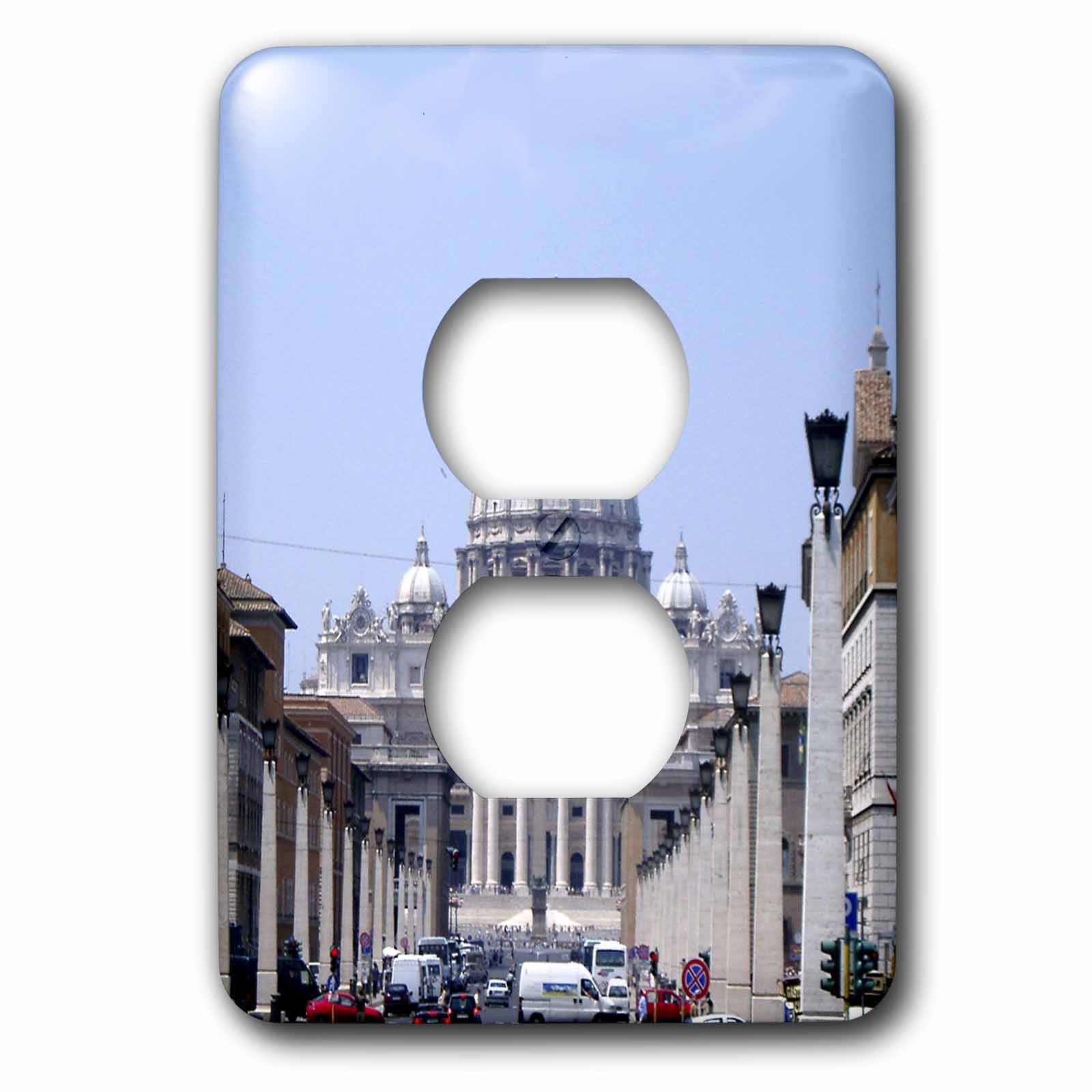 3dRose, Saint Peters The Vatican, 2 plug outlet cover