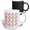 thumbnail image 1 of 3drose, Santa Claus Cartoon Face Pattern, 11oz Magic Transforming Mug, 1 of 7