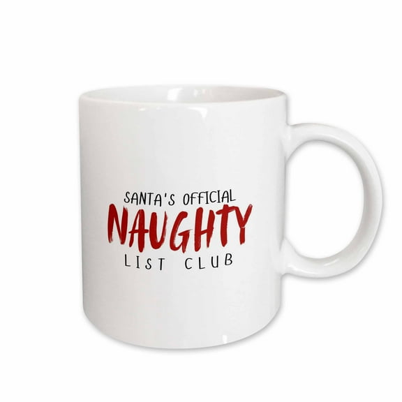 3drose, Santas Official Naughty List Club, 15oz Mug