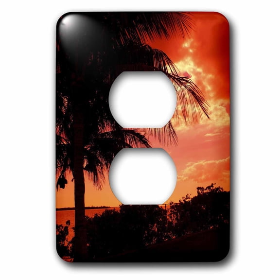 3dRose, Scarlett Sunset, 2 plug outlet cover