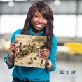 thumbnail image 1 of 3dRose, Scenes from the Union Pacific Railroad , 10x10 Wall Clock, 1 of 7