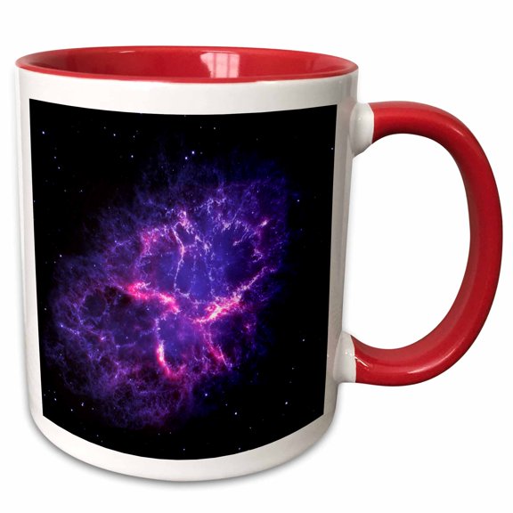 3drose, Science Outer Space View, 11oz Two-tone Red Mug