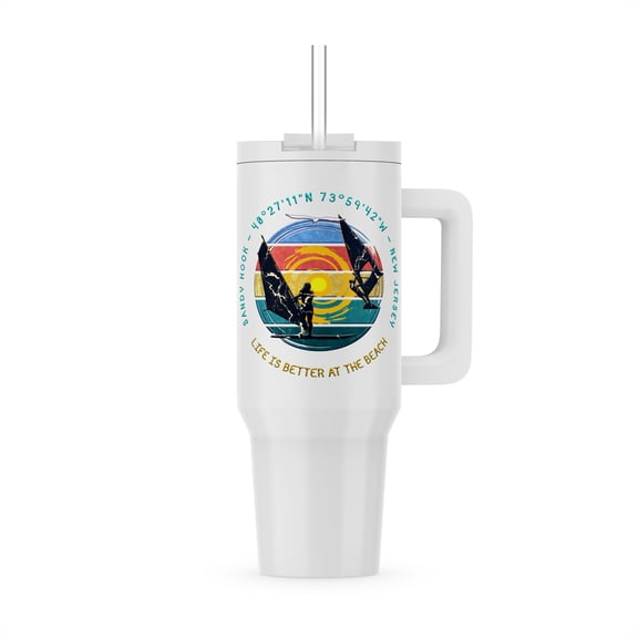 Sea Bright, Monmouth County, New Jersey. Summer Beach Vacations Gift, 30oz Tumbler
