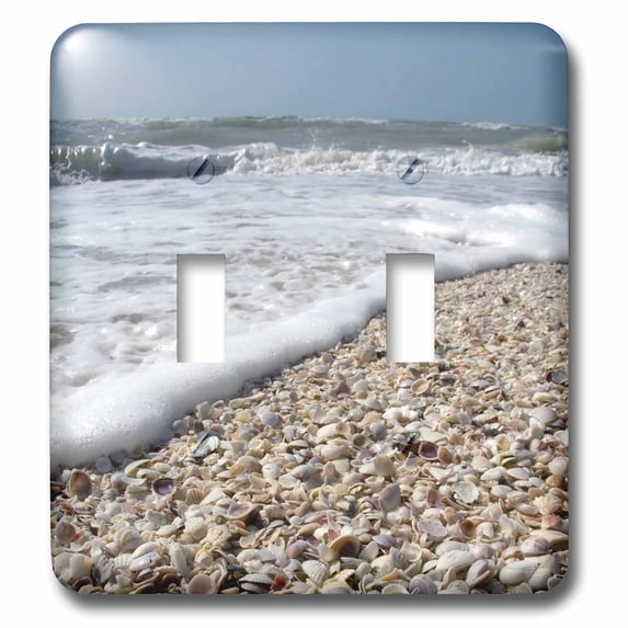 3dRose, Seashells, Sanibel Island, Gulf Coast, Florida - US10 DFR0166 - David R. Frazier, double toggle switch