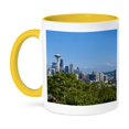 thumbnail image 1 of 3dRose, Seattle, Washington skyline from Queen Annes Hill - US48 BBA0023 - Bill Bachmann, 11oz Two-Tone Yellow Mug, 1 of 7