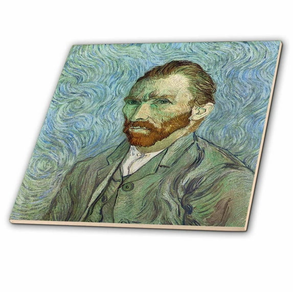 3dRose, Self-Portrait by Vincent Van Gogh, 4 Inch Ceramic Tile