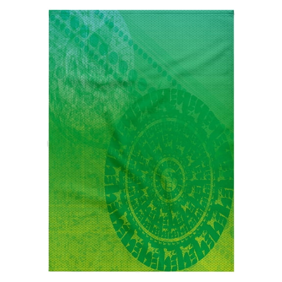 3dRose, Serenity Chakra Meditation Medallion Yellow Green Blue, 22x30 Bath Hand Pool Towel