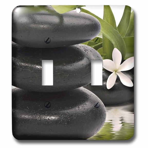 3dRose, Serenity in Stacked Stones, double toggle switch