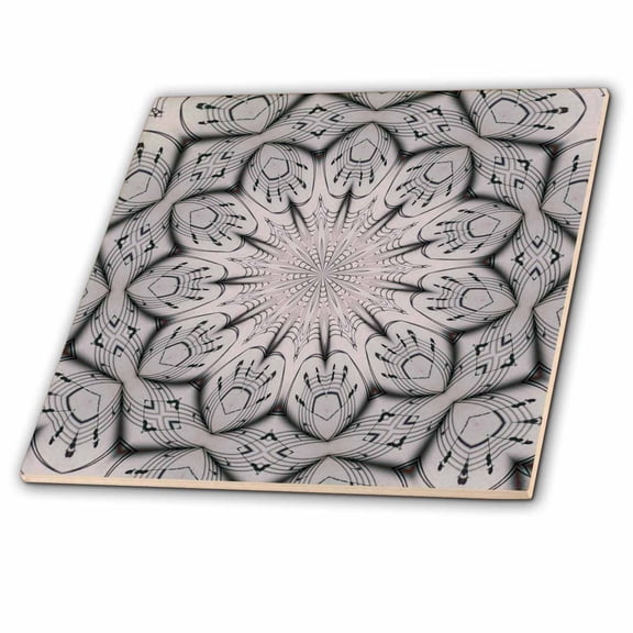 3dRose, Sheet Music Abstract, 4 Inch Ceramic Tile