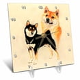 thumbnail image 1 of 3dRose, Shiba Inu, 6x6 Desk Clock, 1 of 1