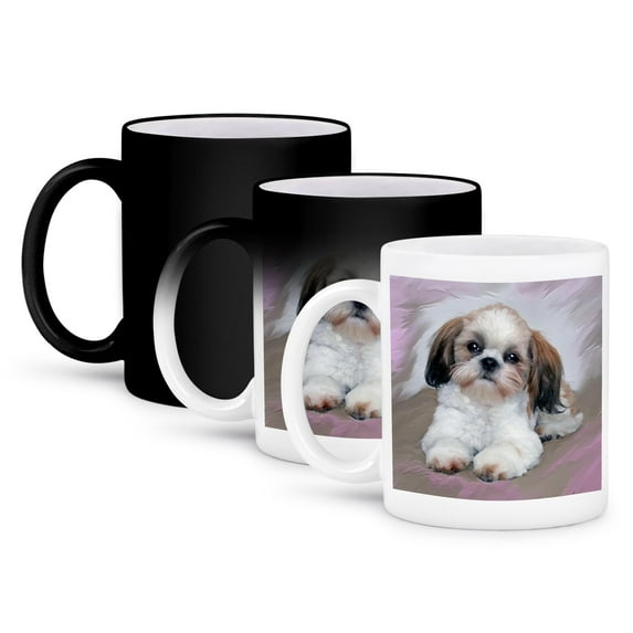 3dRose, Shih Tzu puppy, 11oz Magic Transforming Mug