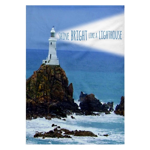 3dRose, Shine bright like a lighthouse - inspiring motivational motivating nautical word saying light house, 22x30 Bath Hand Pool Towel