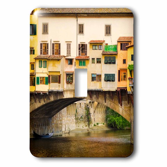 3dRose, Shop windows and shutters, Ponte Vecchio, Florence, Tuscany, Italy, single toggle switch