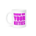 thumbnail image 1 of 3dRose, Show me your kitties, Hot Pink, 11oz Mug, 1 of 4