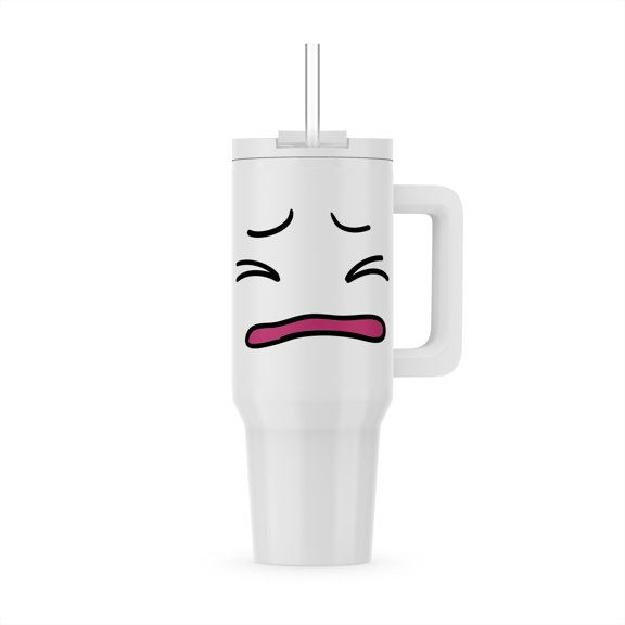 Sick And Tired Face Emotions, 30oz Tumbler
