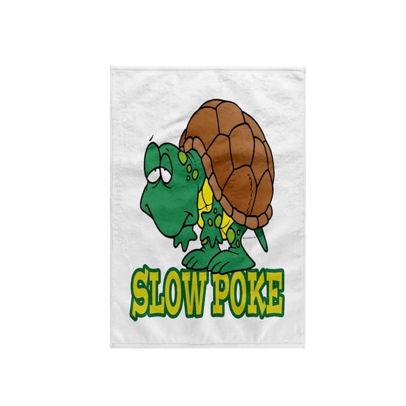3dRose, Silly Slow Poke Turtle Cartoon, 15x22 Hand Towel