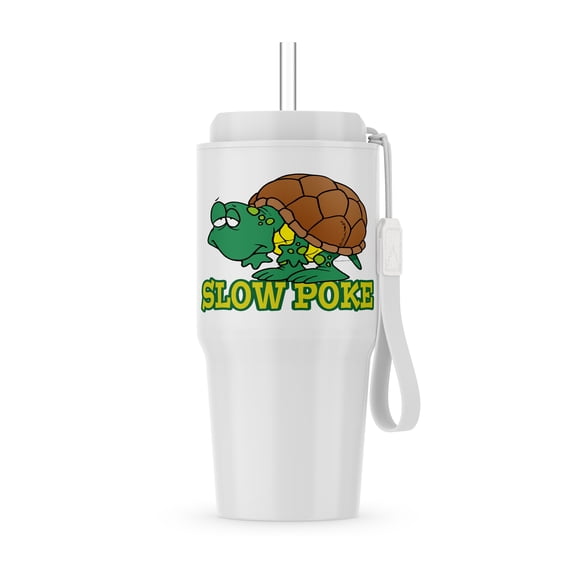 Silly Slow Poke Turtle Cartoon, 20oz Tumbler