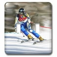 thumbnail image 1 of 3dRose, Skiing, double toggle switch, 1 of 1