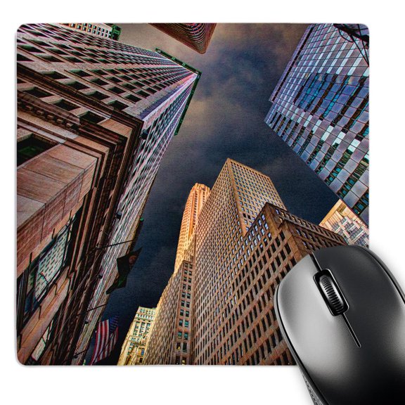 3dRose, Skyscrapers Sky Buildings Up City, MousePad