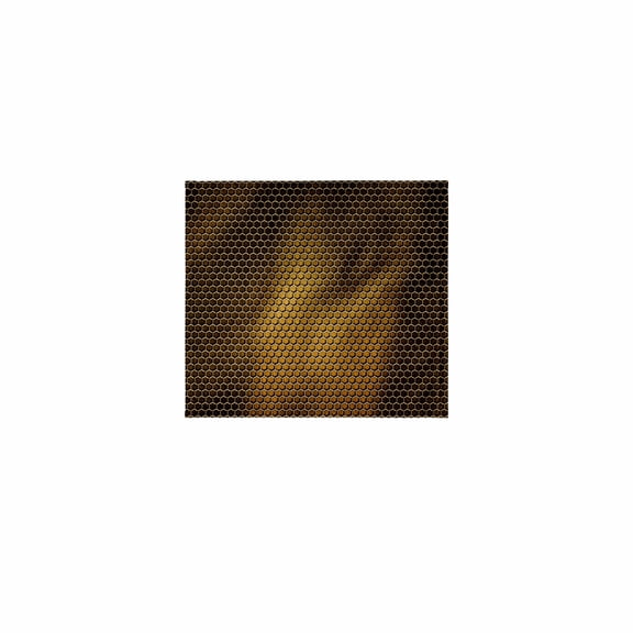 3dRose, Small Gold Metal Effect Honeycomb Pattern, 11x12 Wash Cloth for Face and Body