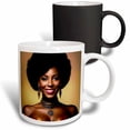 thumbnail image 1 of 3drose, Smiling Stylish African American Business Woman of Fantastic Era, 11oz Magic Transforming Mug, 1 of 7