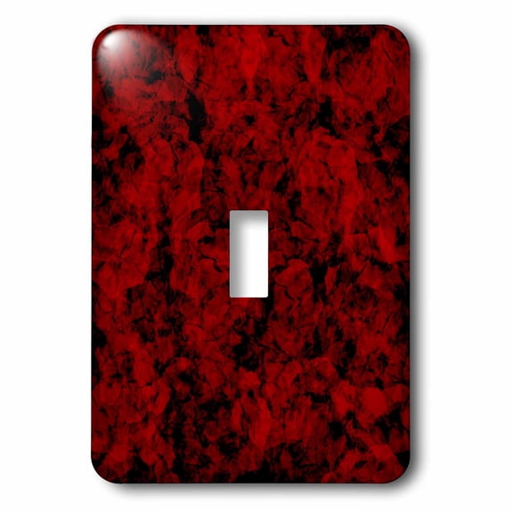 3dRose, Smokey rose pattern, abstract coloration of dark red hues and tones, single toggle switch