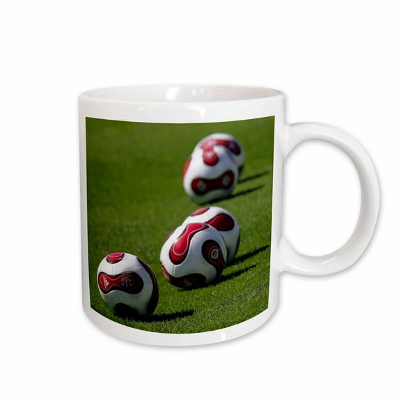 3drose, Soccer Balls, 11oz Mug