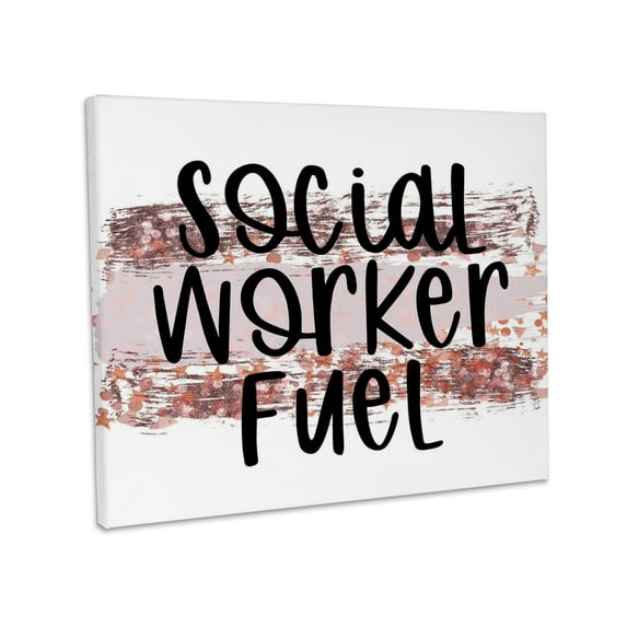 3dRose, Social Worker Fuel, Museum Grade Canvas Wrap 20x16