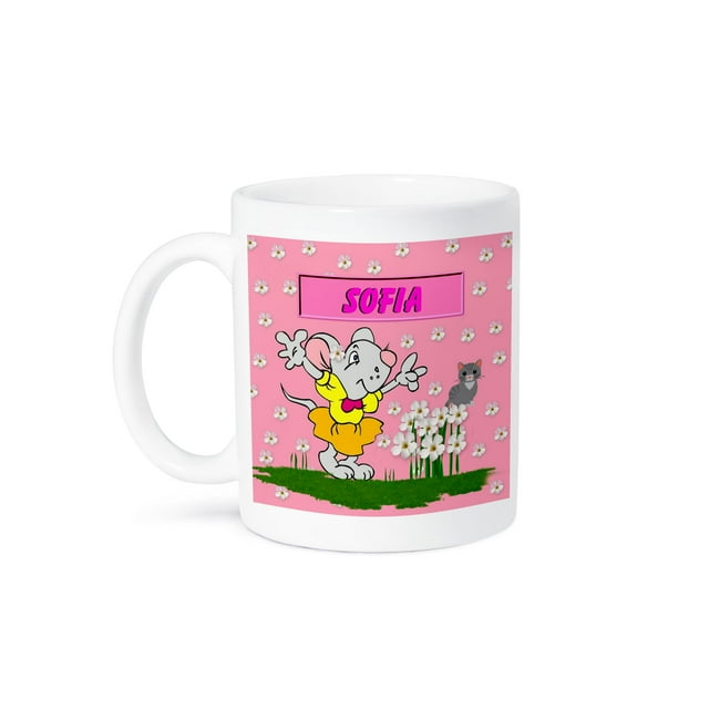3dRose, Sofia - Decorative Name Specific Childrens Art, 11oz Mug